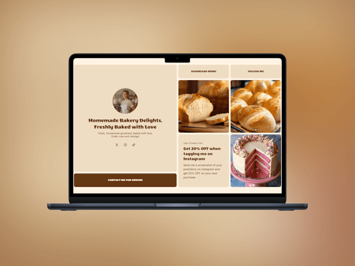 Cover image for Bakeries - Bakery Website Template for Framer