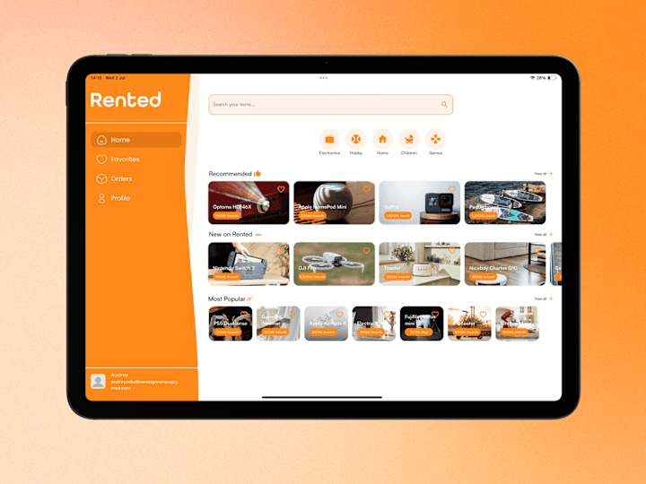 Cover image for Rented - The app for Renting Anything