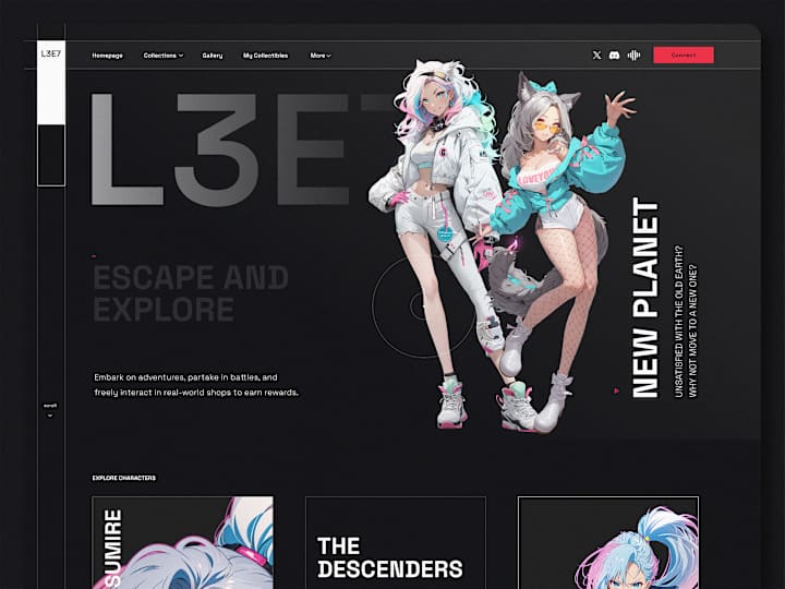 Cover image for L3E7 - Brand identity & Webdesign