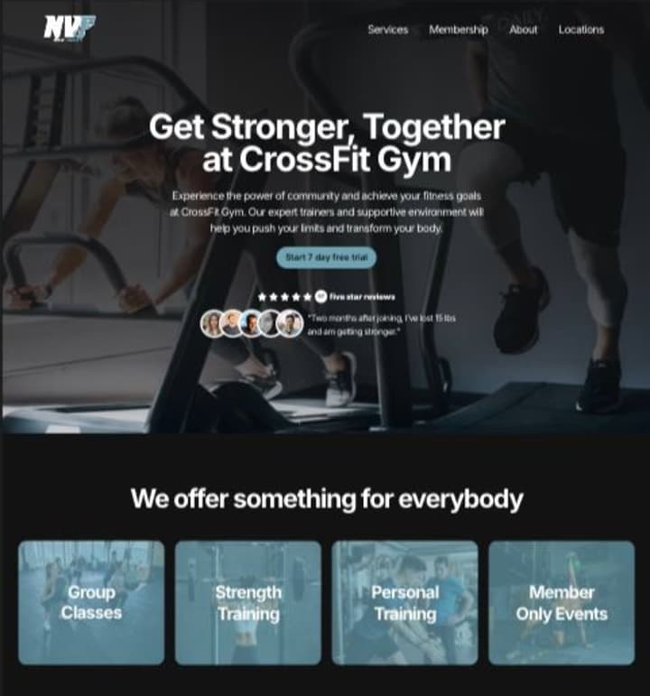 Cover image for NV Fitness - Framer Landing Page