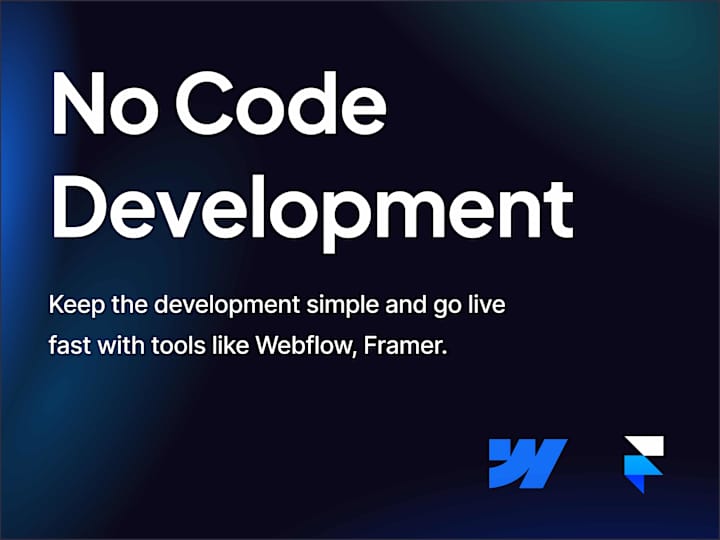 Cover image for No-Code Development (Framer, Webflow)