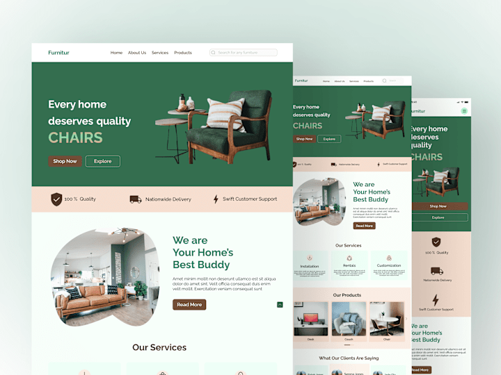 Cover image for Furnitur Landing Page