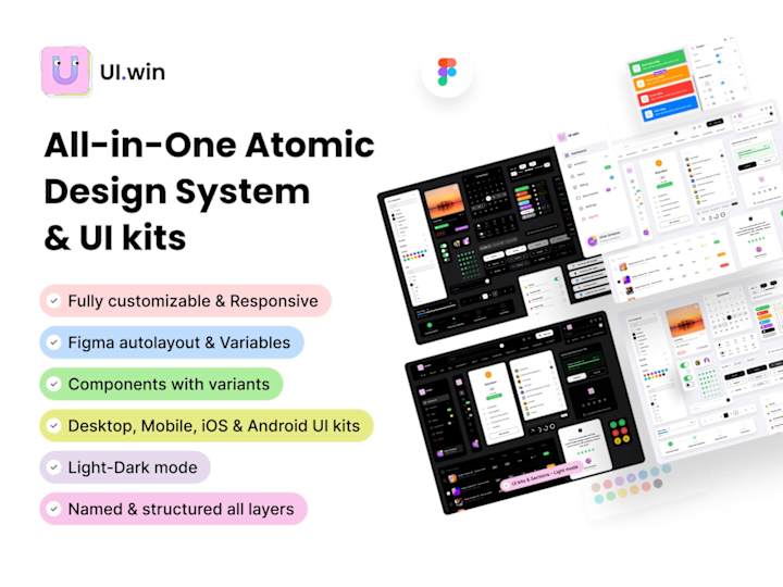 Cover image for Atomic Design System & UI Kits