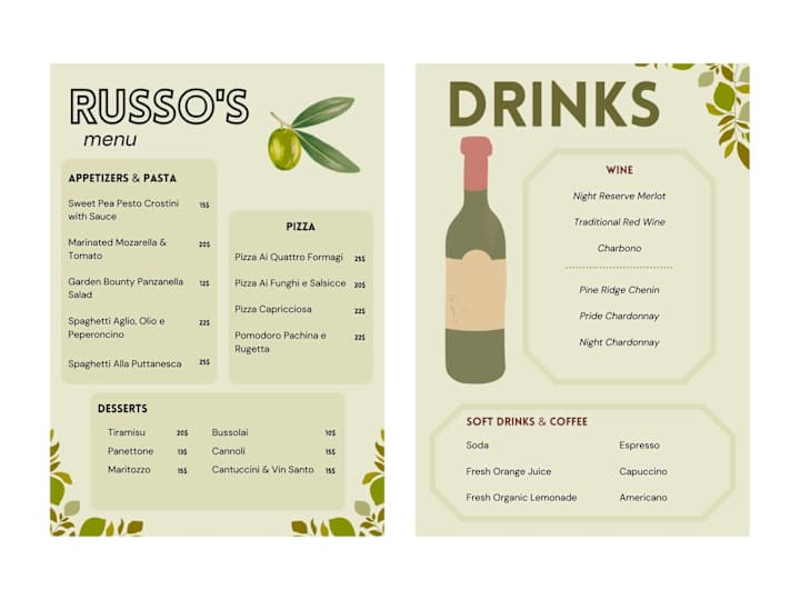 Cover image for Menu designs for restaurants