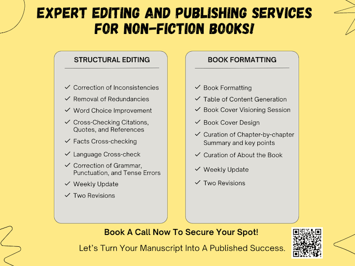 Cover image for Expert Editing and Publishing Services for Non-Fiction Books!