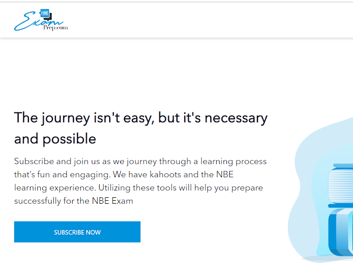 Cover image for Nbe Exam Prep - Home