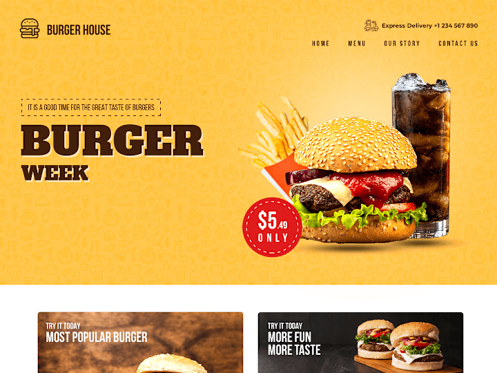 Cover image for Burger-Website Design