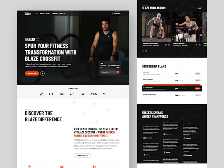 Cover image for Framer Landing page for Crossfit Fitness studio