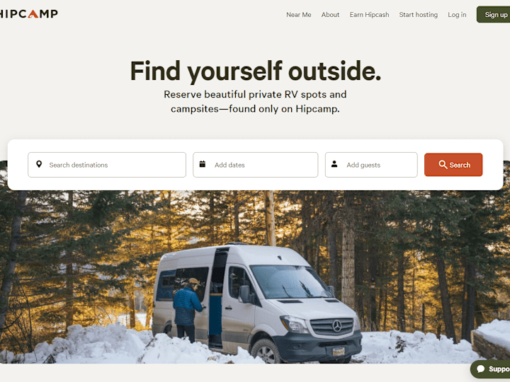 Cover image for HipCamp - Campsite Booking