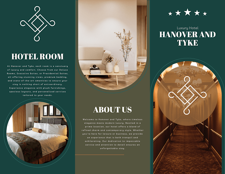 Cover image for Hanover and Tyke Luxury Hotel Branding Brochure