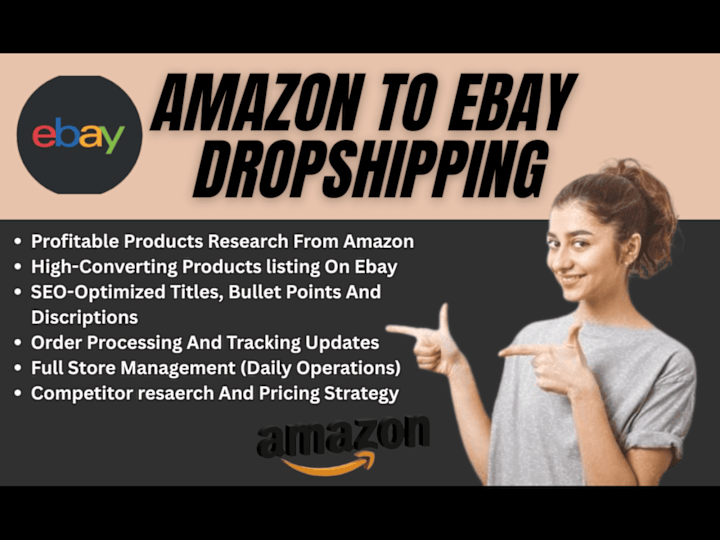 Cover image for I will do amazon to ebay dropshipping products listing 