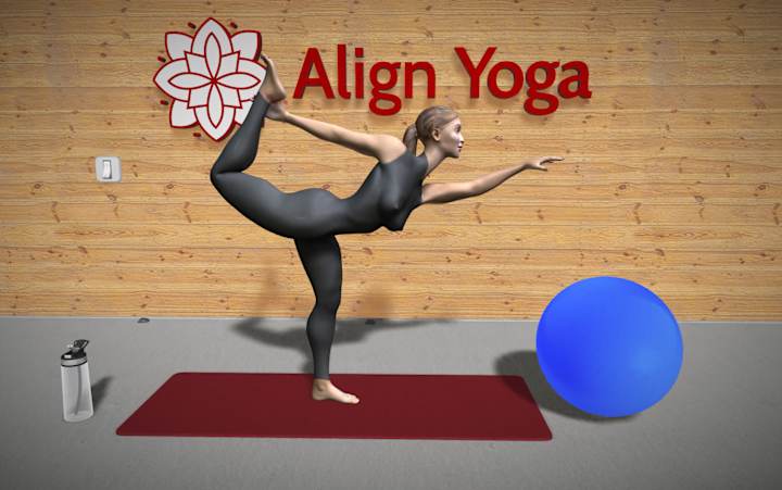 Cover image for Interactive Yoga Studio (Spline 3D)