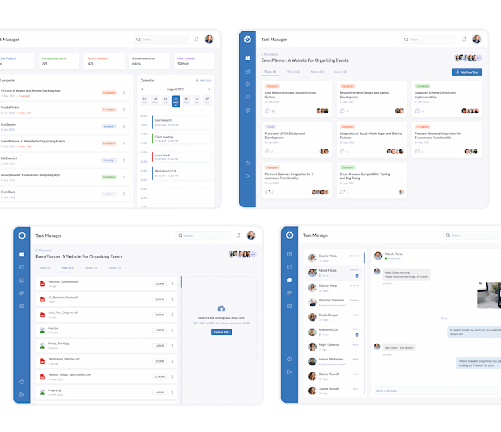 Cover image for SaaS WebApp: Task Management Dashboard Design 