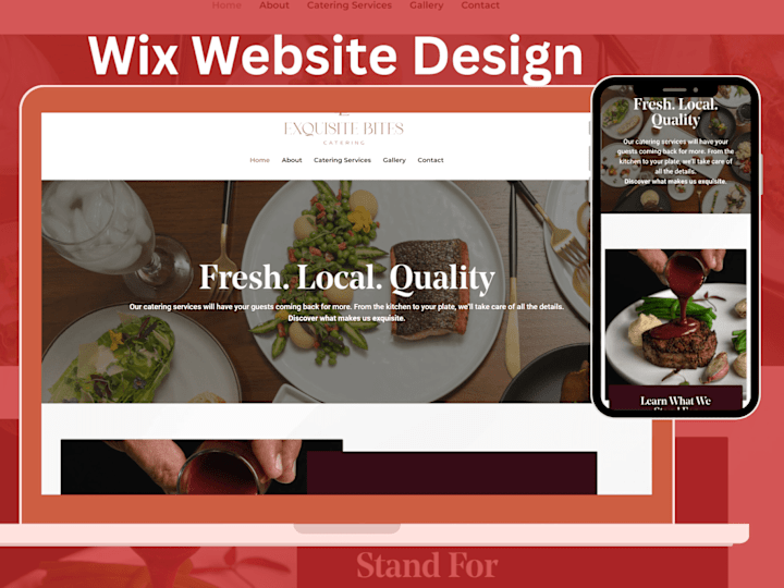 Cover image for CATERING WEBSITE| WIX