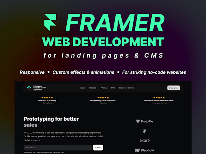 Cover image for Classic website design and development / Framer