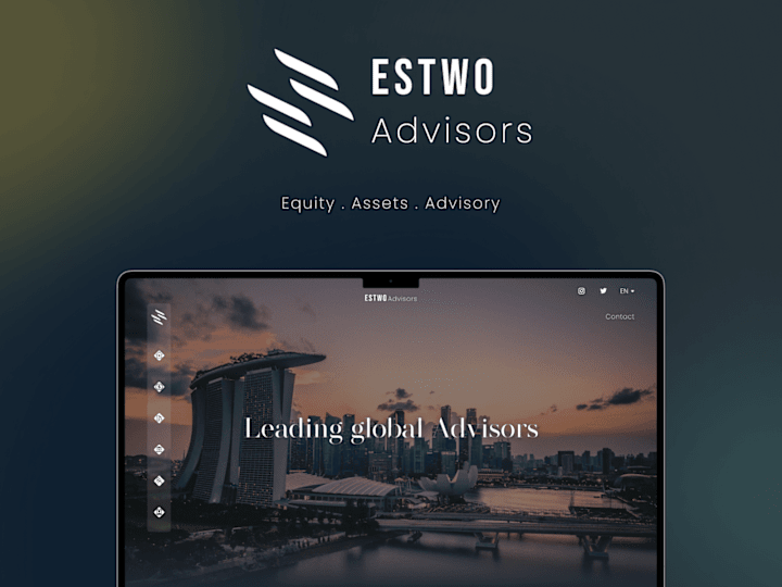 Cover image for Estwo Advisors Branding & website design