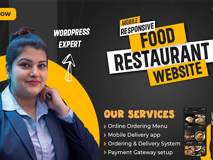 Cover image for wordpress food restaurant website |Ordering system |delivery app