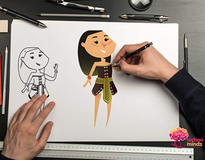 Cover image for Free-hand Drawing Illustration Project