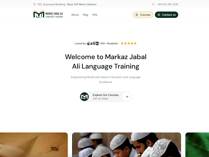 Cover image for Branding and Website Development for Markaz Jebel Ali