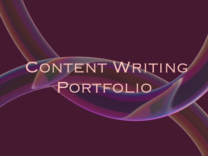 Cover image for Content Writing Portfolio