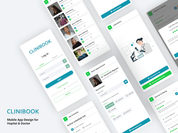 Cover image for Clinic Book App UI Design