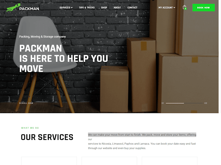 Cover image for Packman Packing, Moving, and Storing Company