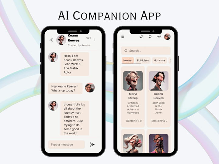 Cover image for Responsive Web Application for AI SaaS Companions