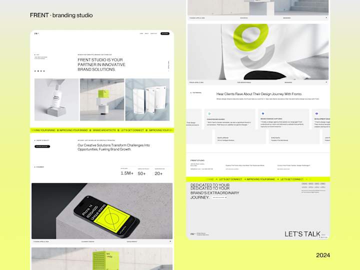 Cover image for Framer web design and development for web design studio · Frent