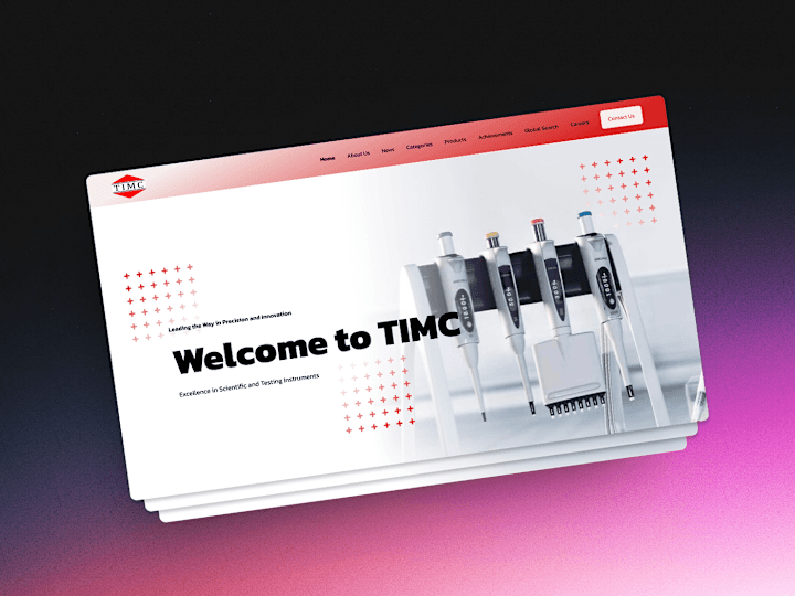 Cover image for Website Design for TIMC :: Behance