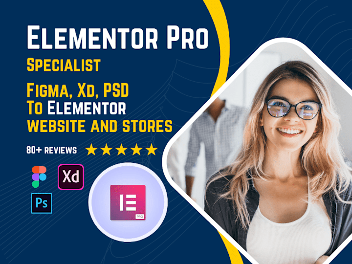 Cover image for You will get Elementor Pro, Elementor expert, Elementor designer