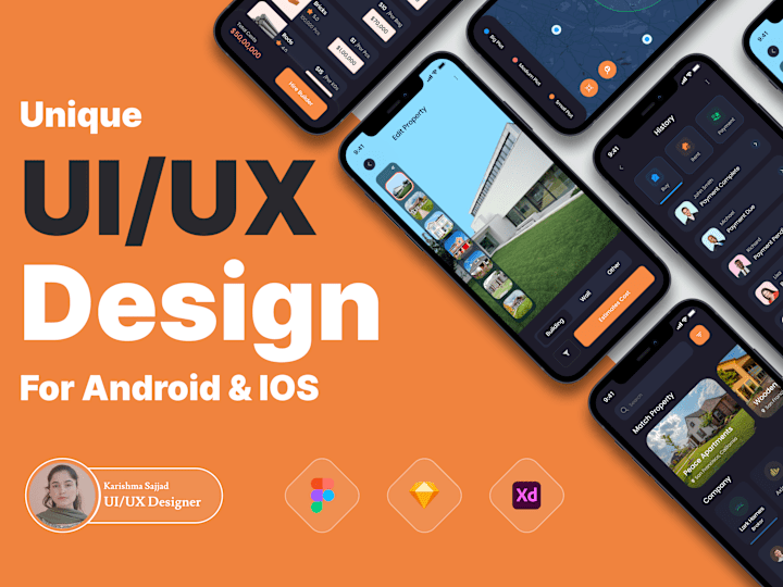 Cover image for I will do UI UX design, for your web app mobile app and websites