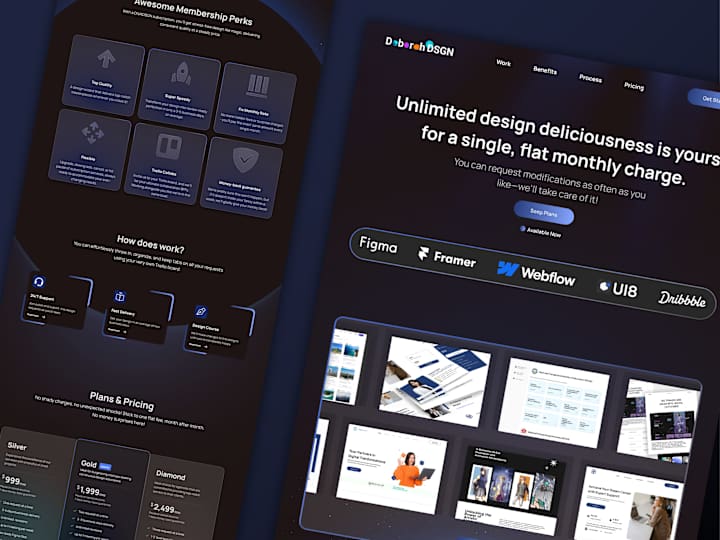 Cover image for Design Agency Website UI UX Design 