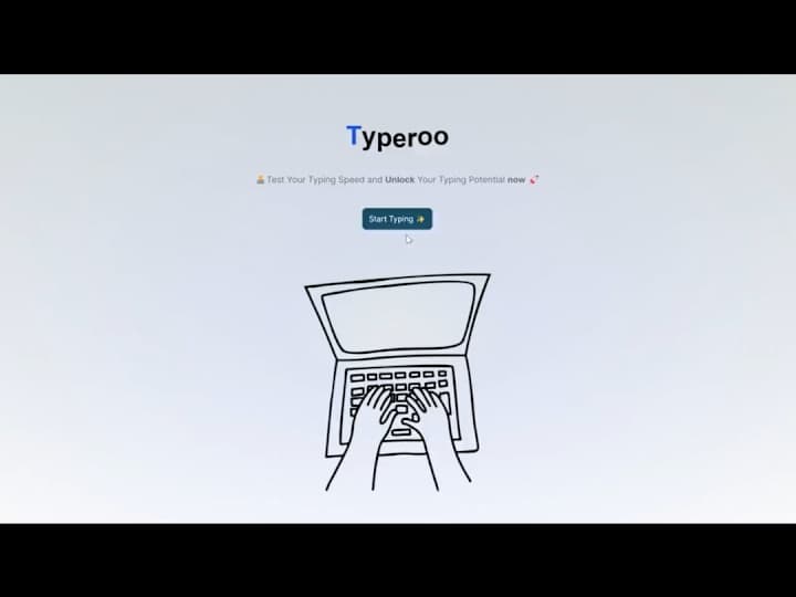 Cover image for Typeroo - A typing test application