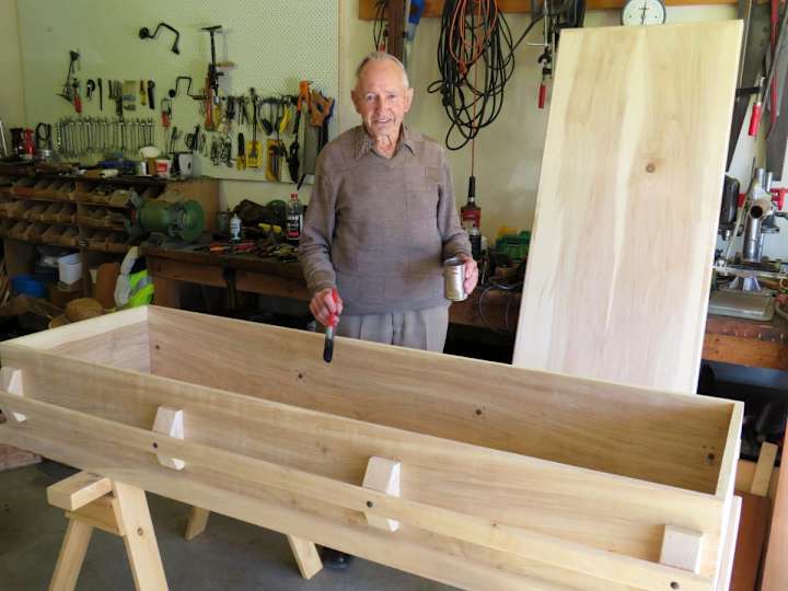 Cover image for Mid Canterbury man's grave mission to build own coffin