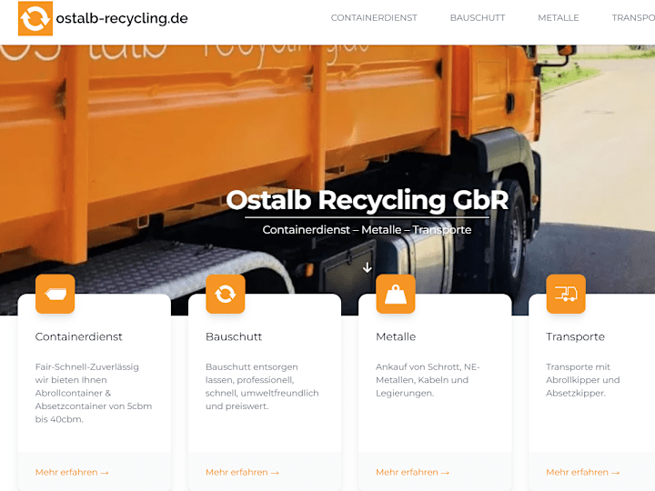 Cover image for Ostalb Recycling GbR - Containerdienst Aalen, Ellwangen, Donau-…
