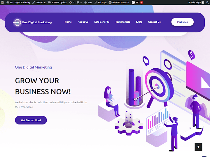 Cover image for One Digital Marketing Website Revamp
