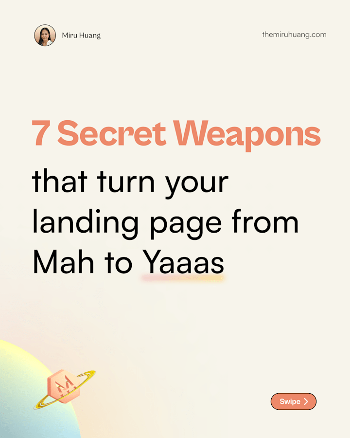 Cover image for 7 Weapons for Landing Page - LinkedIn Carousel 