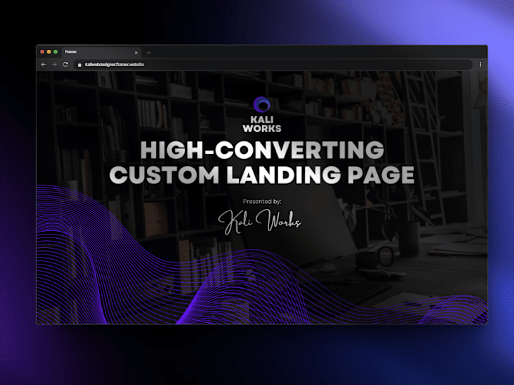 Cover image for High-Converting Custom Landing Page