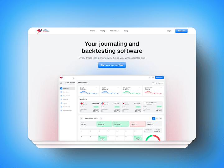 Cover image for MyTradingJourney Website