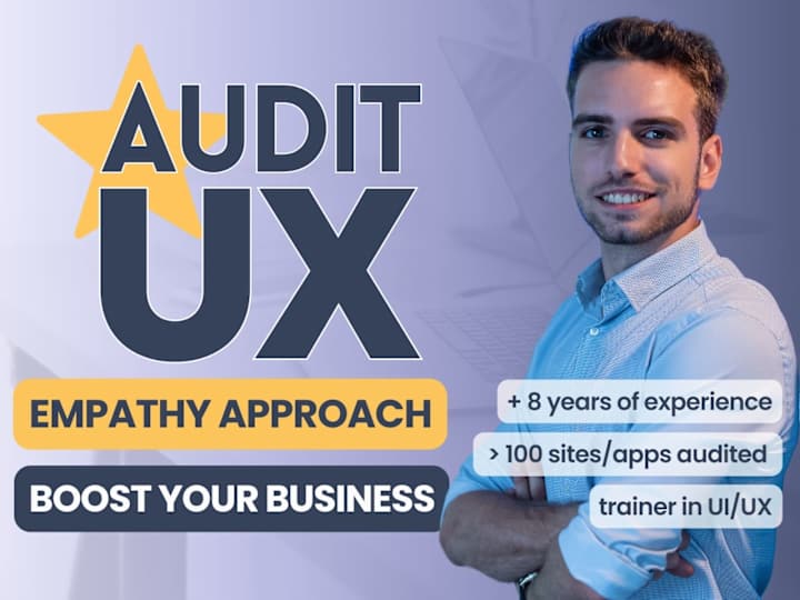Cover image for Professional UI/UX Audit for your Website, App or SaaS