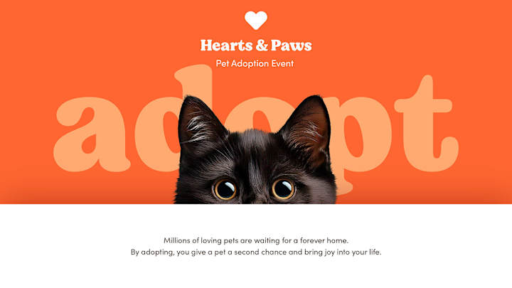 Cover image for Heart & Paws Adoption Event | Presentation :: Behance