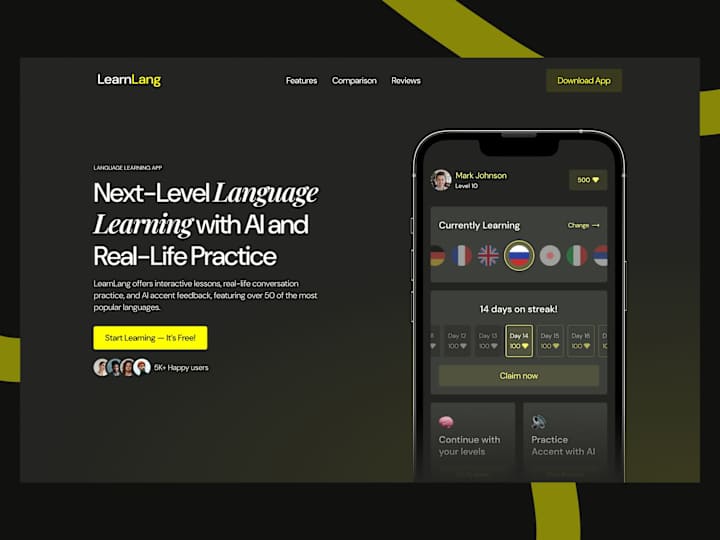 Cover image for LearnLang - Language Learning Platform