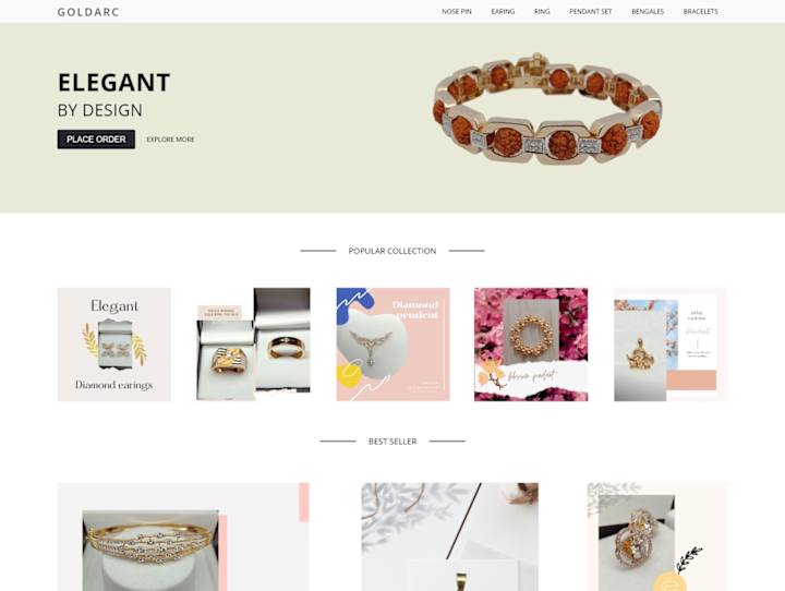 Cover image for Goldarc website landing page