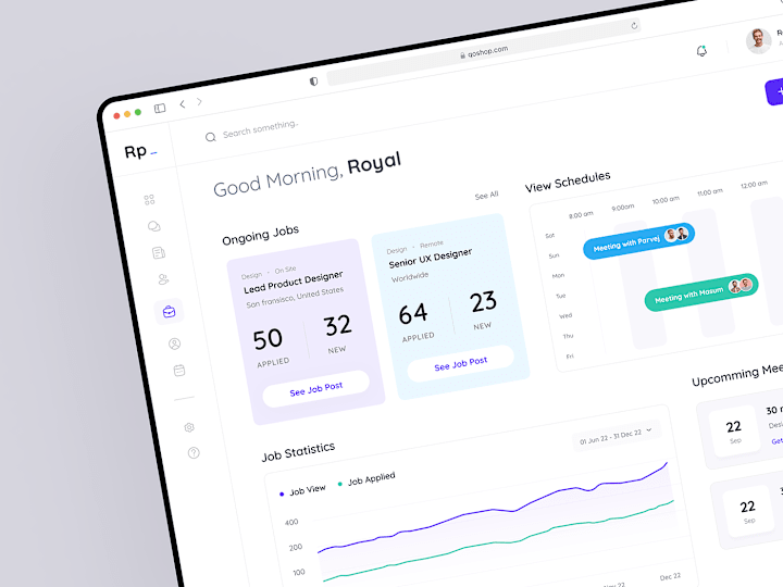 Cover image for HR Manangement Dashboard on Behance