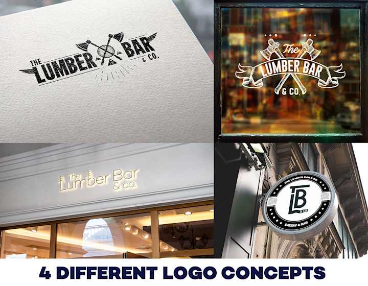 Cover image for Logo Designing for "The Lumber Bar & co." :: Behance