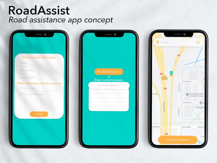 Cover image for Roadside Assistance App Concept