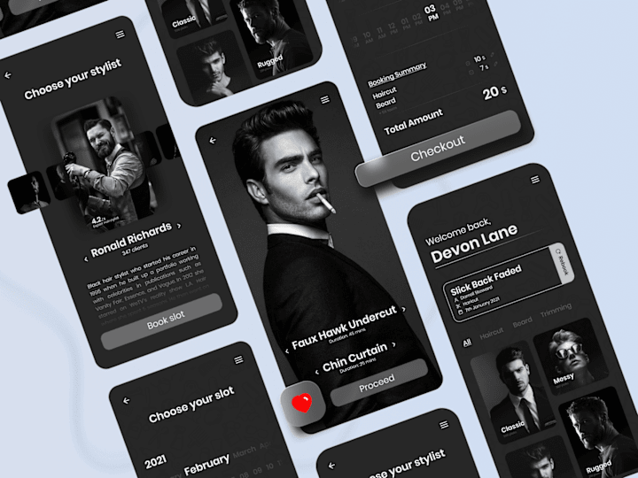 Cover image for Saloon App Design