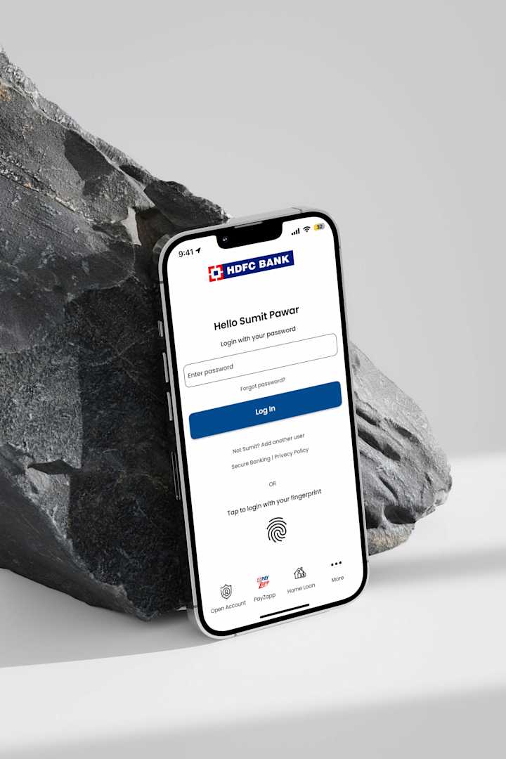Cover image for HDFC Bank Redesign - Sleek and Modern UI