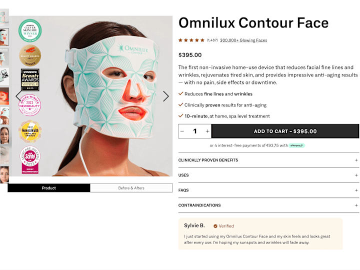 Cover image for Omnilux Contour Face PDP