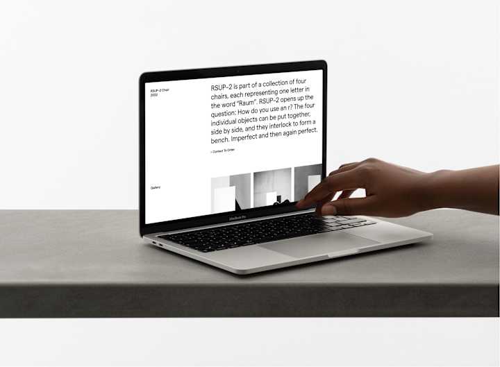 Cover image for The Raum Objects
Digital Showcase for Brutalist Furniture